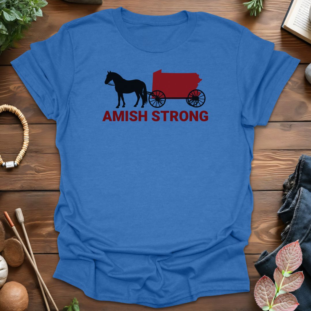 Amish Strong Horse Buggy T-Shirt