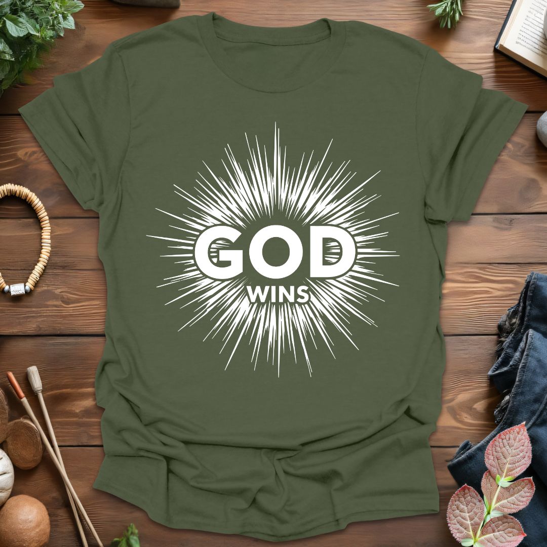 God Wins Celestial T-Shirt