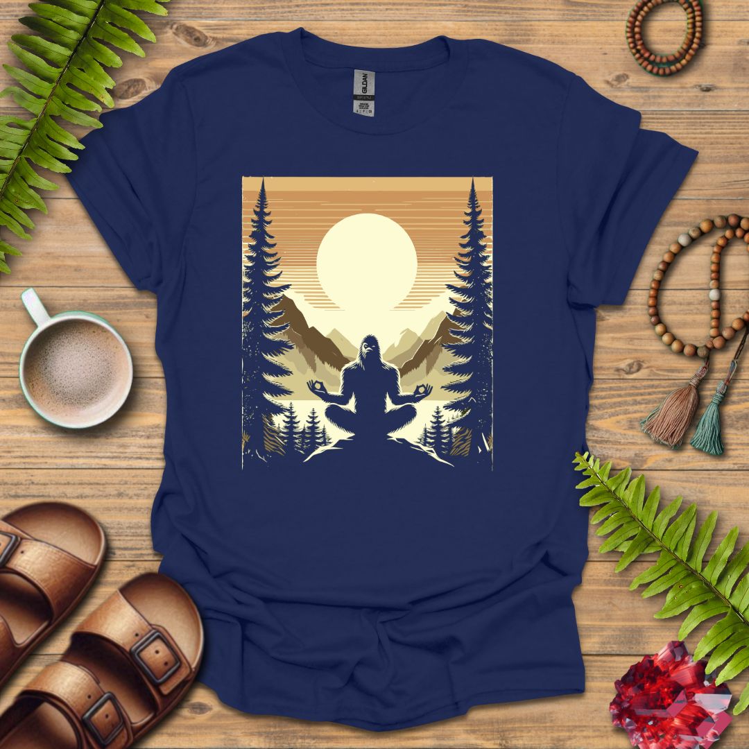 Sasquatch Meditating T-Shirt