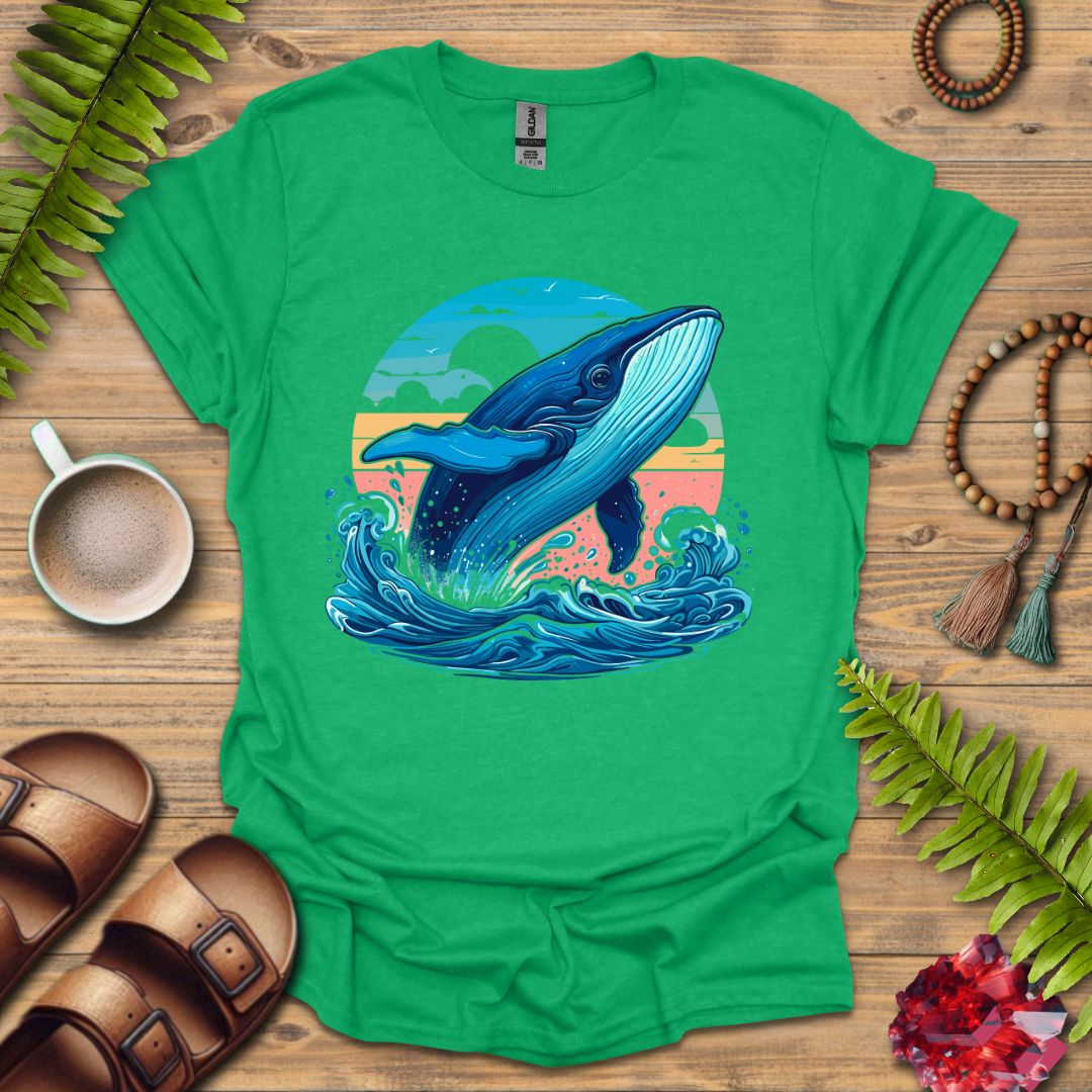 Blue Whale Jumping T-Shirt