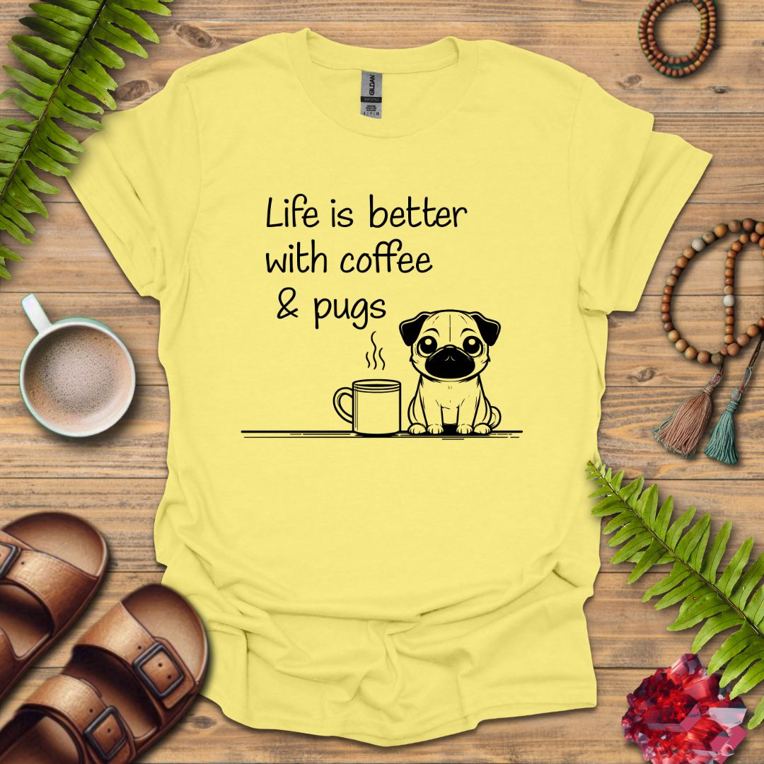 Coffee and Pugs T-Shirt