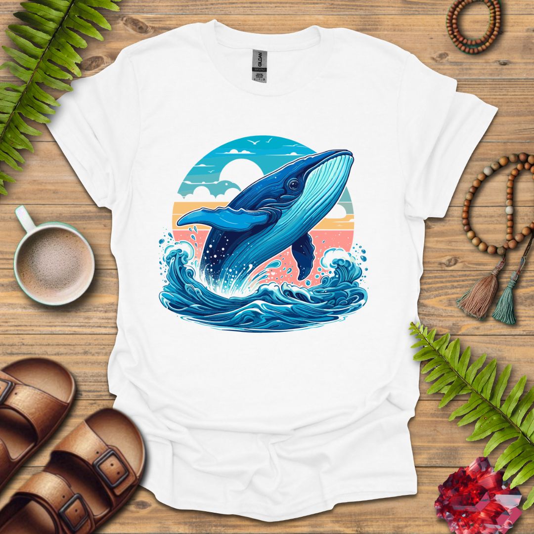 Blue Whale Jumping T-Shirt